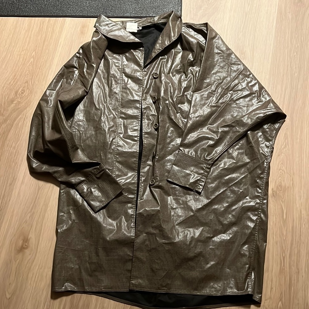 Authentic Fendi Vintage Monogram Zucca Raincoat